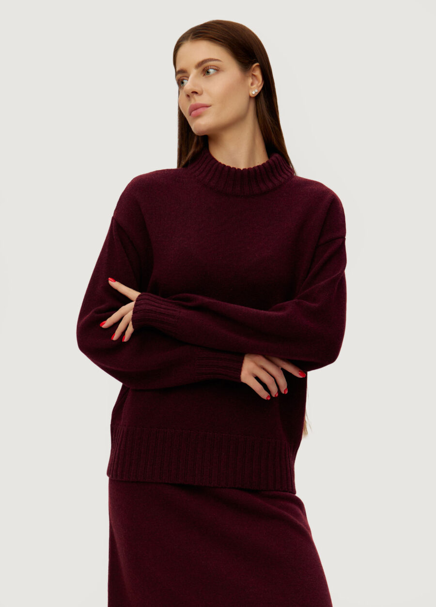 JUMPER BURGUNDY lamb's wool 6030-Collections_Fall-Winter_3