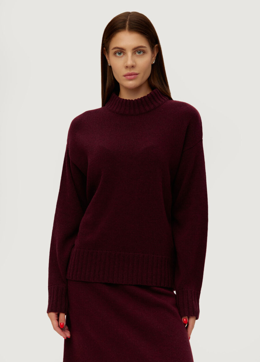 JUMPER BURGUNDY lamb's wool 6030-Collections_Fall-Winter_1